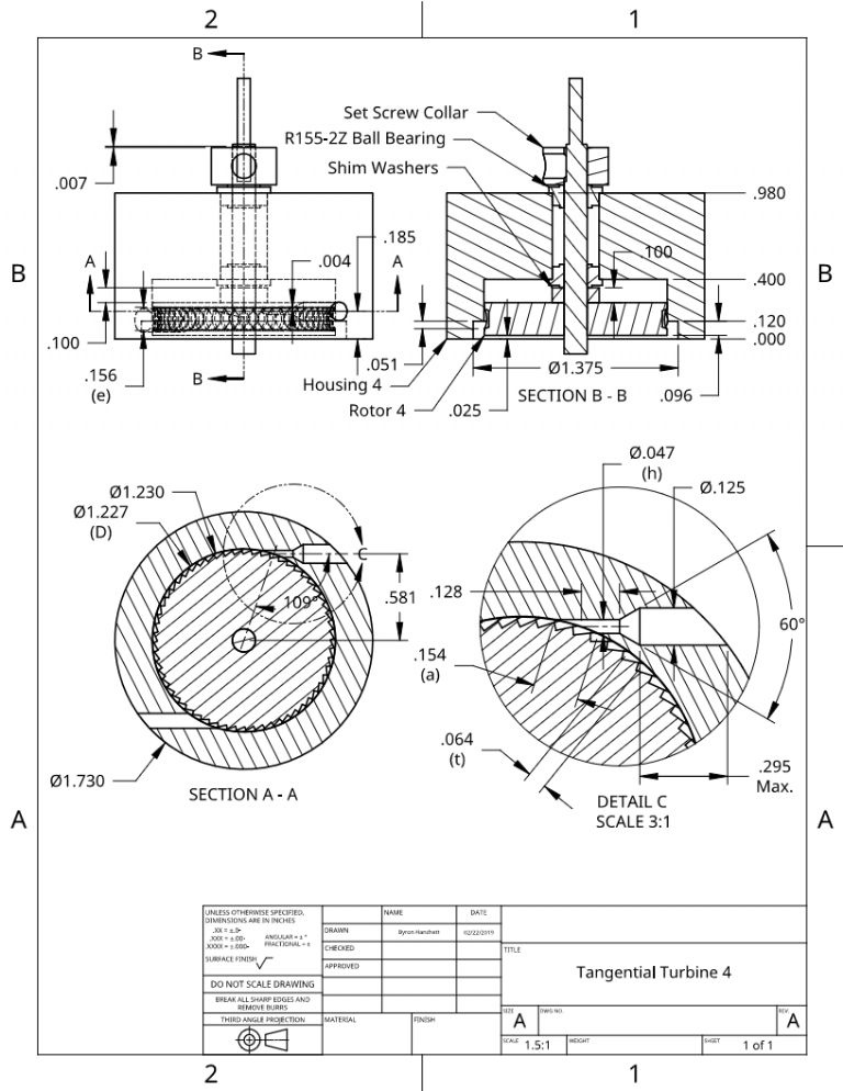 Tangential Turbine 4